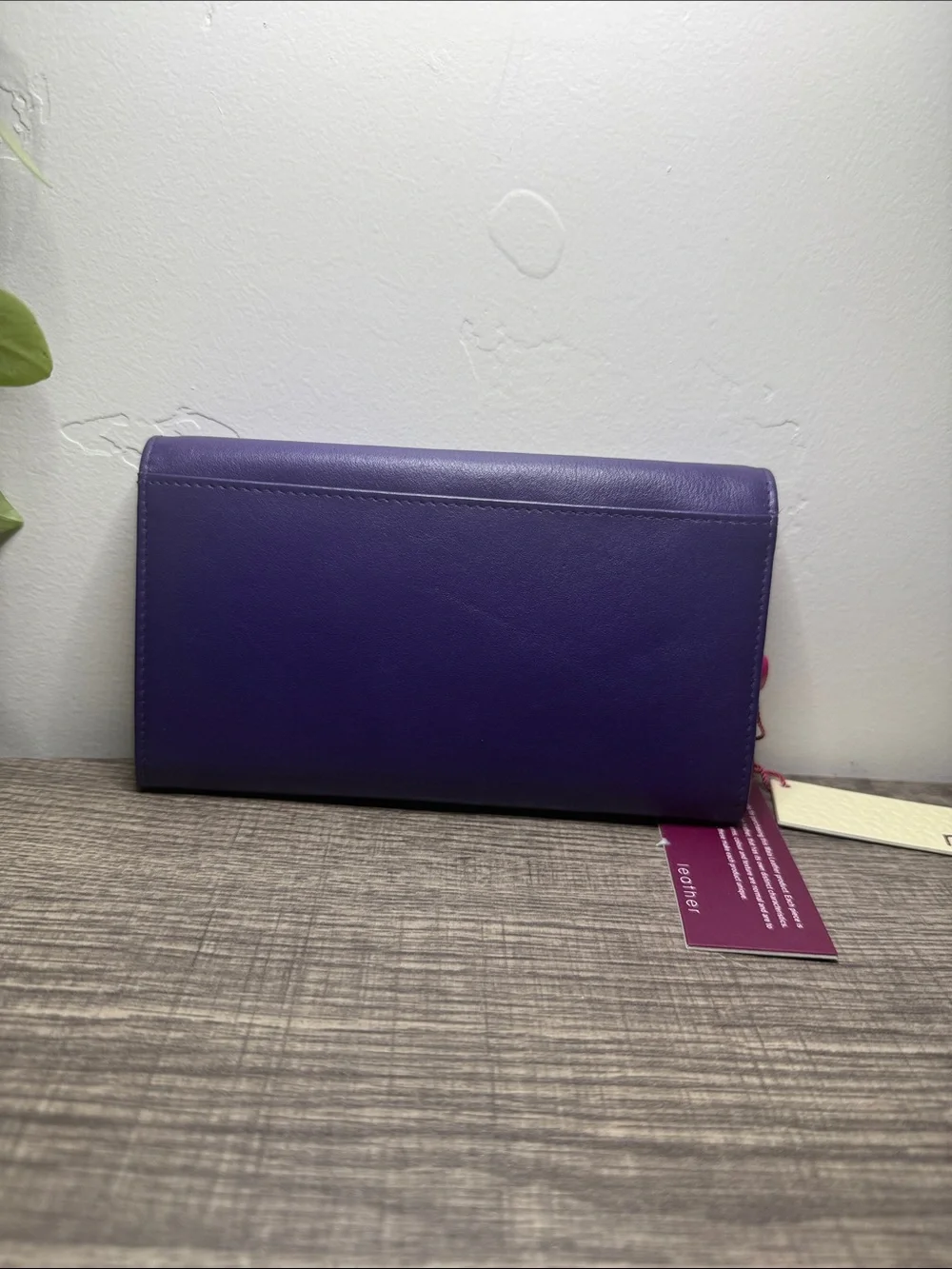 Mala Leather Purple Scottie Dog Wallet Tartan Scarf New With Tags